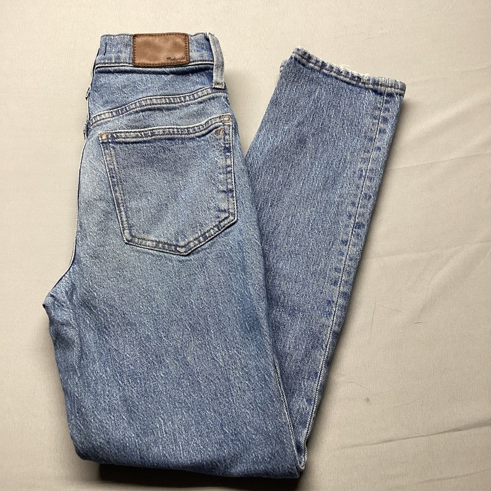 Madewell The Perfect Vintage Jean 24 High Rise Straight Leg Blue Denim Jeans - Picture 7 of 8